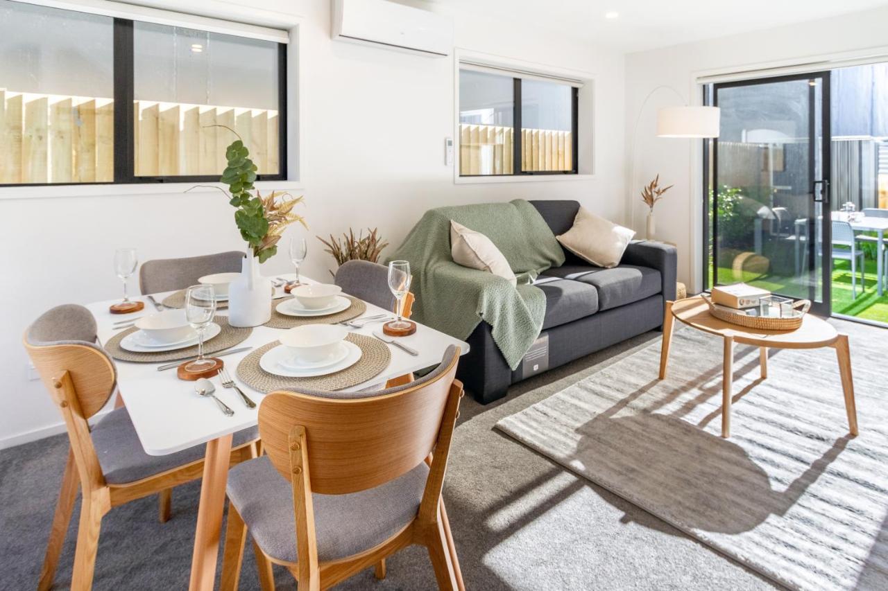 Modern Townhouse Cashel Street 2 Bed 2 Bath Apartment Christchurch Bagian luar foto